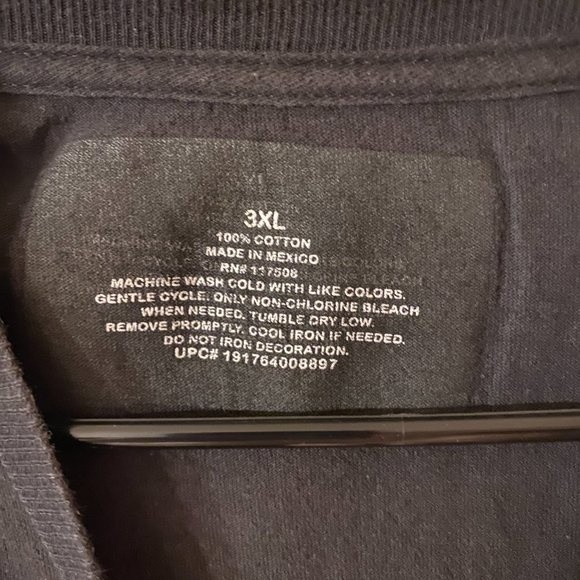 3XL Men's SS Black T-shirt, Clown on the front, 100% Cotton - Picture 3 of 4